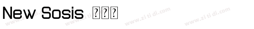 New Sosis字体转换